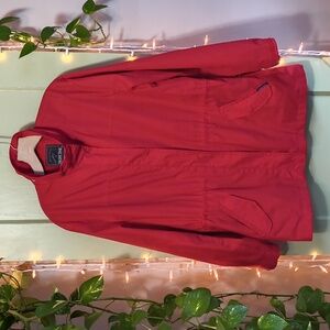 Women's Pacific Trail Red Windbreaker Outdoor Rain Jacket M